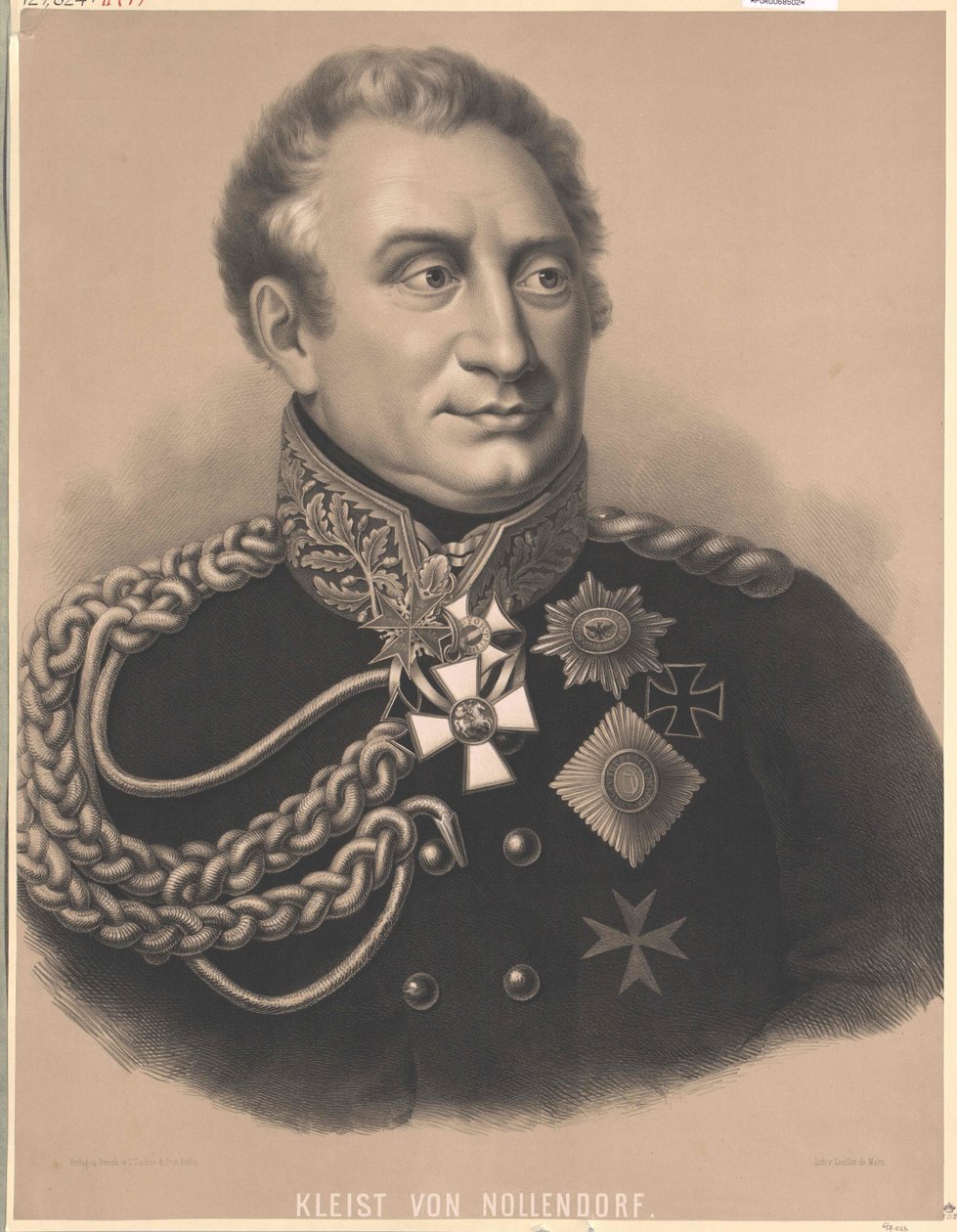Frederic Henry Count Brill von Nollendorf (tuloste) tekijältä Artist Unknown