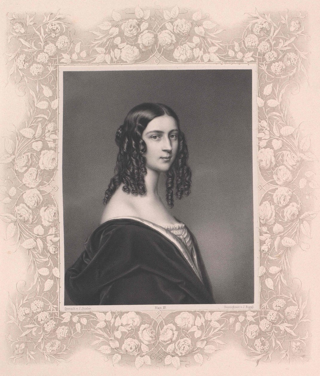 Friederike vapaaherratar von Gumppenberg (tuloste) tekijältä Artist Unknown