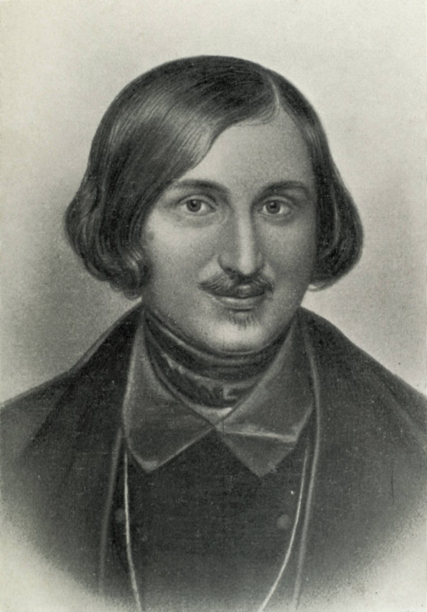 GOGOL, Nikolai Vasiljevitš (1809-1852). Venäläinen kirjailija ja näytelmäkirjailija. Kaiverrus. tekijältä Artist Unknown