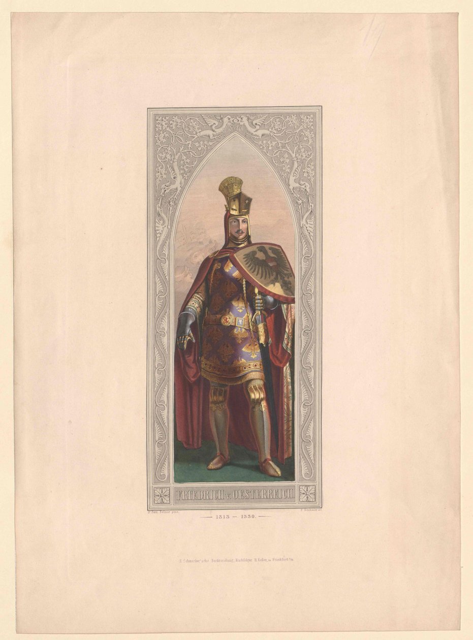 Saksan kuningas Fredrik Kaunis tekijältä Artist Unknown