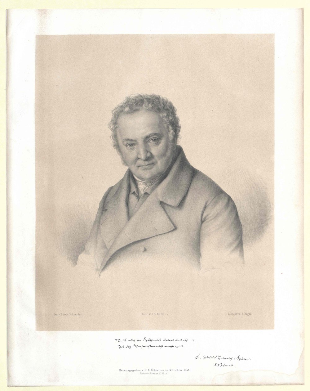 Gotthilf Heinrich von Schubert (painettu) tekijältä Artist Unknown