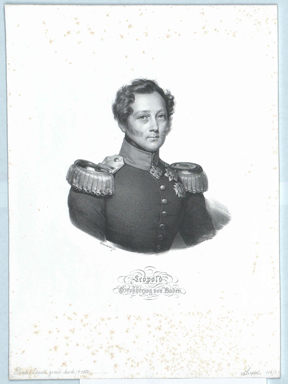 Badenin suurherttua Leopold (tulosta) tekijältä Artist Unknown