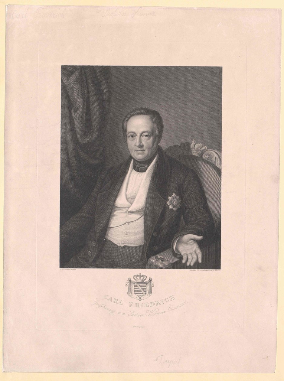 Sachsen-Weimarin suurherttua Eisenach Karl Frederick tekijältä Artist Unknown