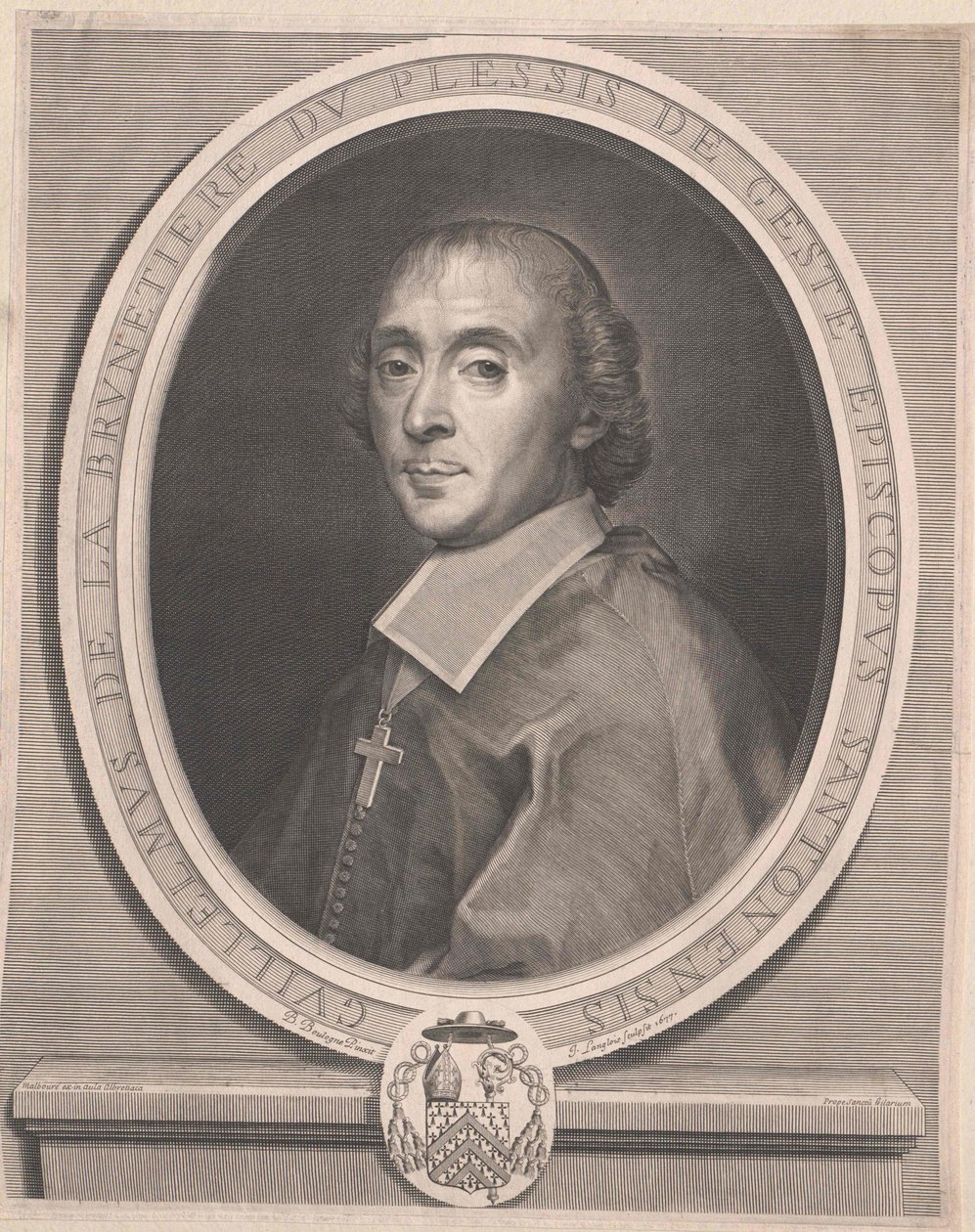 Guillaume de La Brunetiere te Plessis-Gest00000000 (painettu) (tuloste) tekijältä Artist Unknown