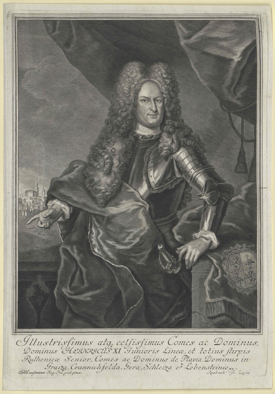 Henry Count Reuss Schleizille tekijältä Artist Unknown