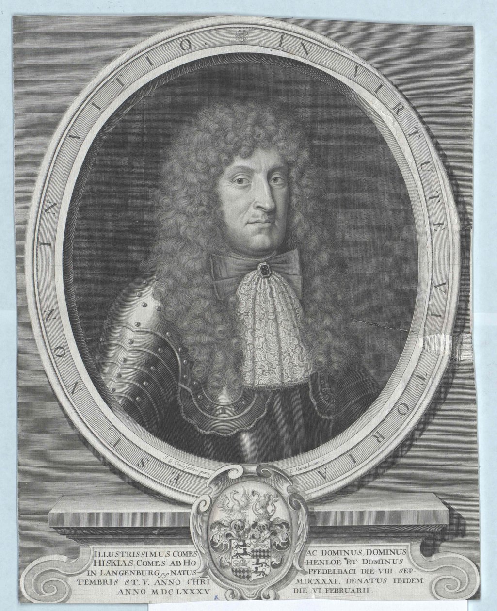 Hiskia kreivi Hohenlohe-Waldenburg-Pfedelbach tekijältä Artist Unknown