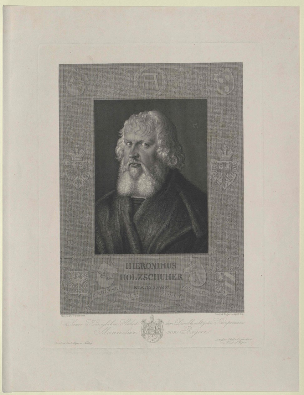 Hieronymus Holzschuher (painettu) tekijältä Artist Unknown
