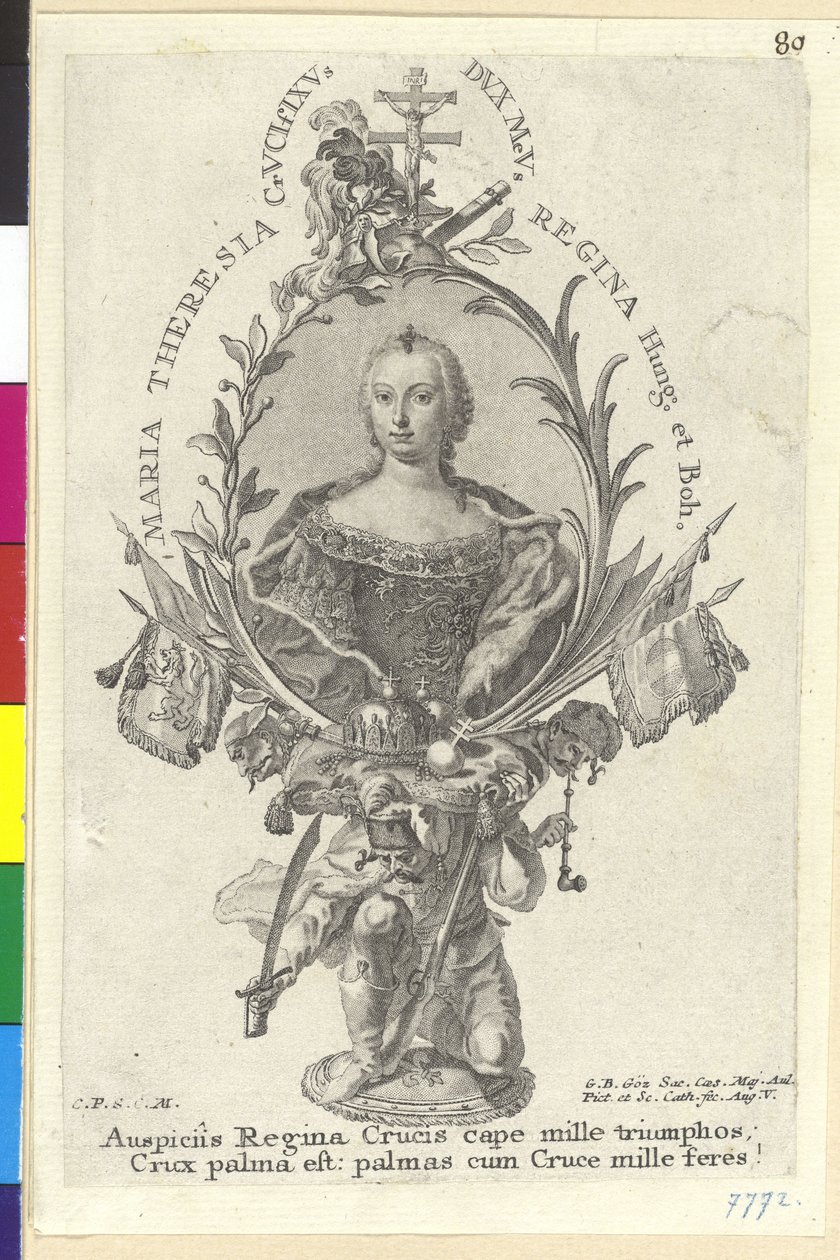 Pyhän Rooman keisarinna Maria Theresia tekijältä Artist Unknown