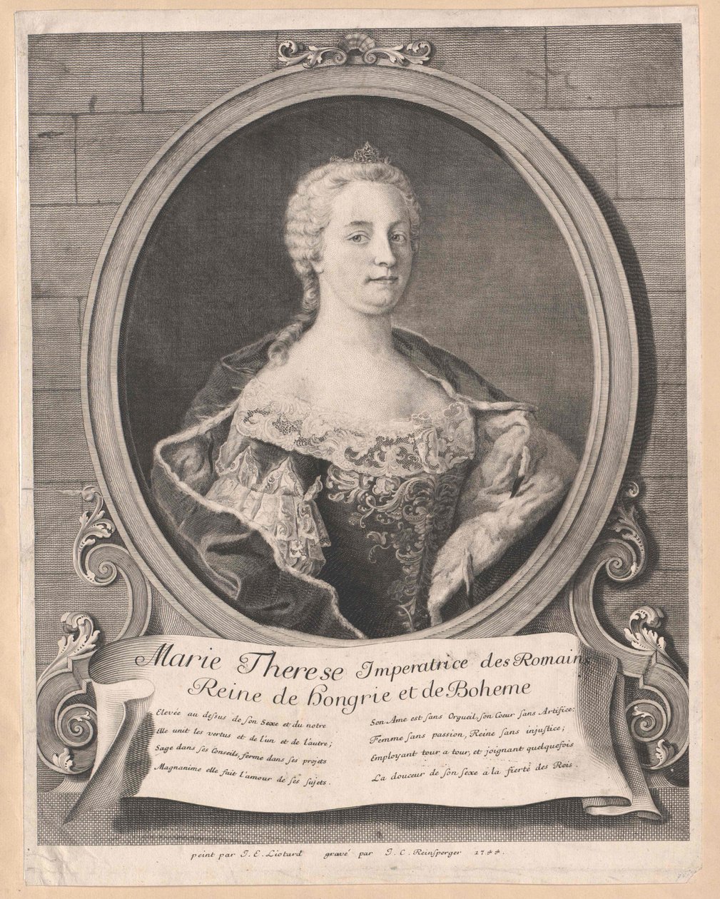 Pyhän Rooman keisarinna Maria Theresia tekijältä Artist Unknown