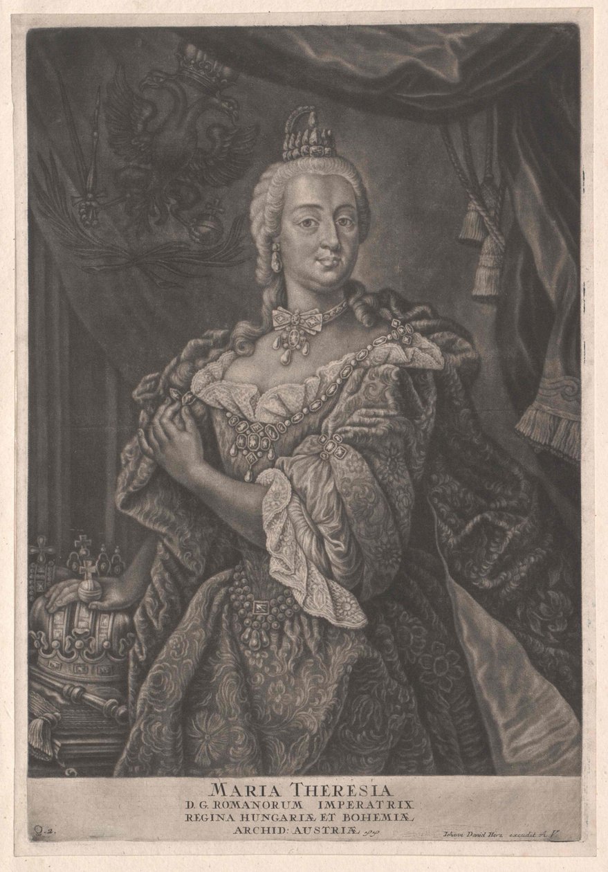 Pyhän Rooman keisarinna Maria Theresia tekijältä Artist Unknown