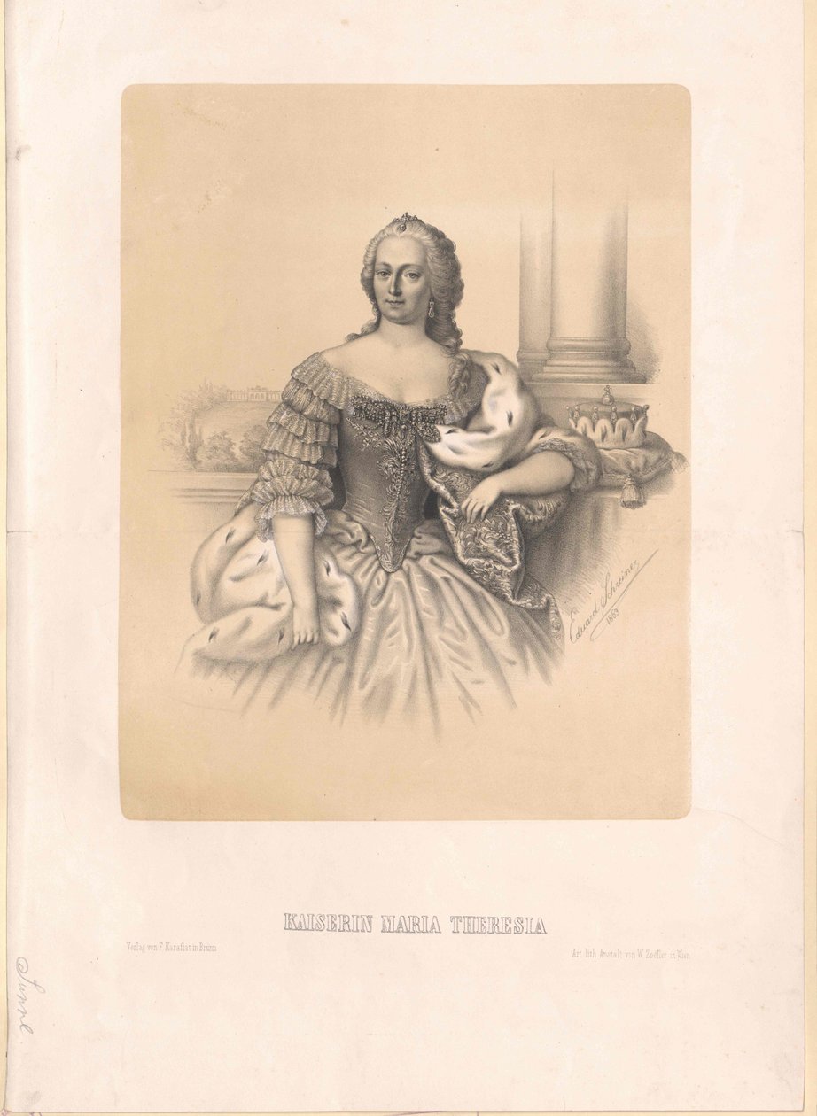 Pyhän Rooman keisarinna Maria Theresia tekijältä Artist Unknown