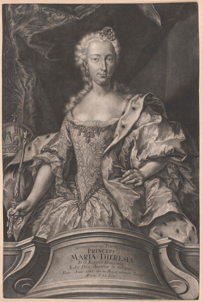 Pyhän Rooman keisarinna Maria Theresia tekijältä Artist Unknown