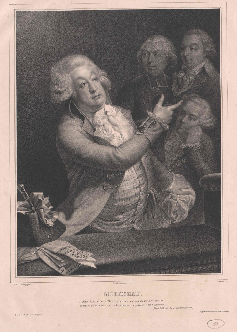 Honore Riquetti Comte de Mirabeau tekijältä Artist Unknown