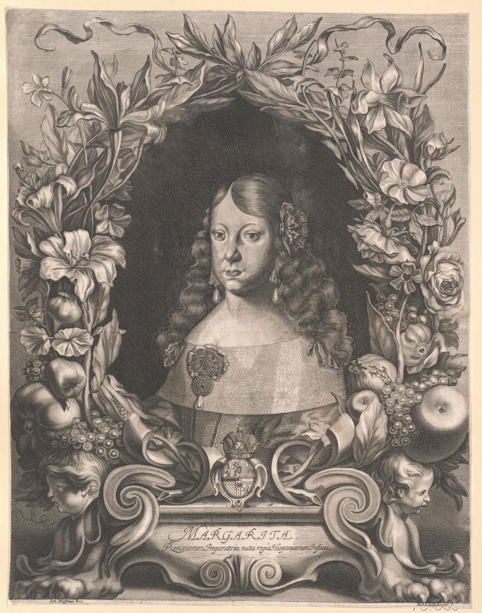 Espanjan infantti Margaret Theresia (tuloste) tekijältä Artist Unknown