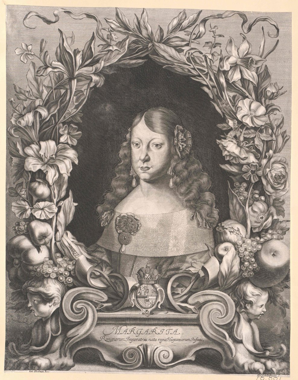 Espanjan infantti Margarete Theresia (tuloste) tekijältä Artist Unknown