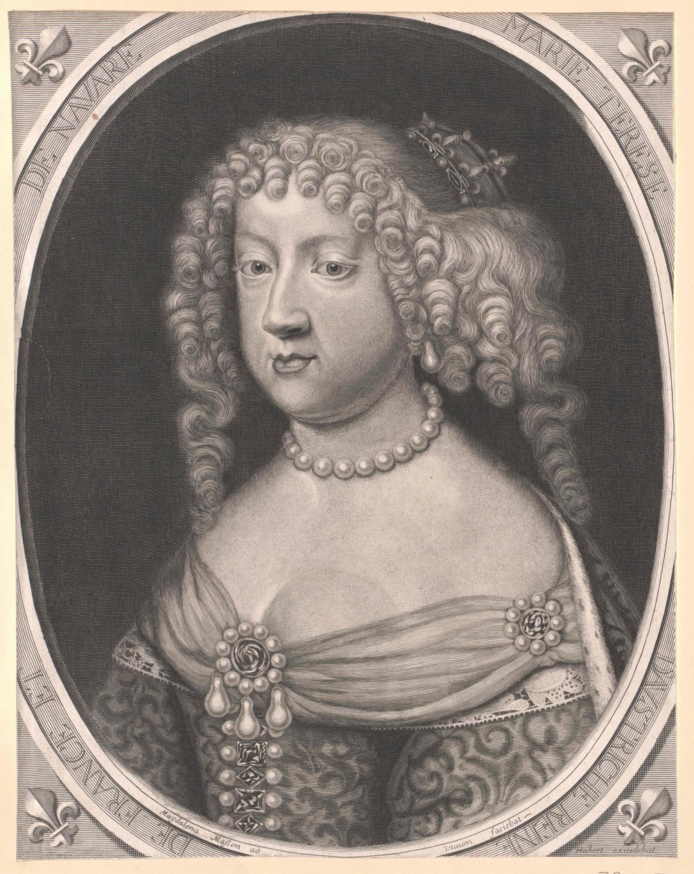 Espanjan infantta Maria Theresia (tulosta) tekijältä Artist Unknown