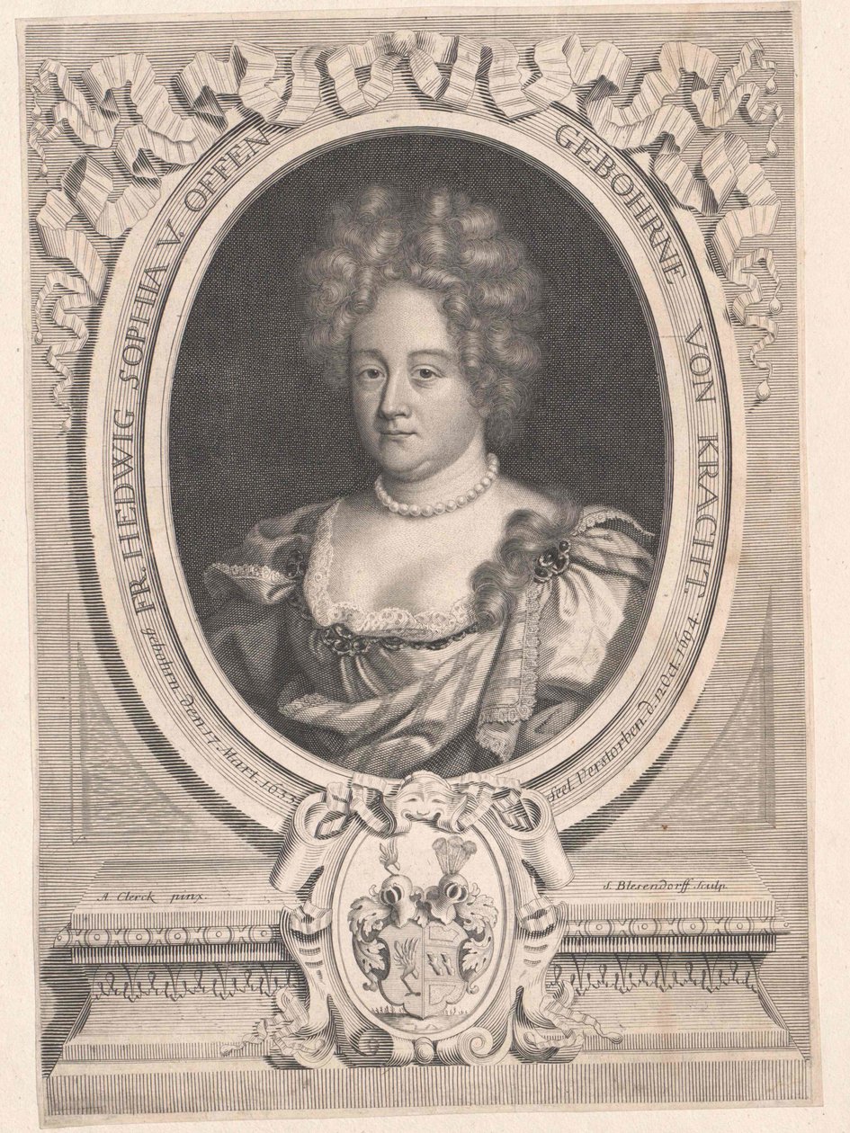 Jadwiga Sophia von Kracht (painettu) tekijältä Artist Unknown