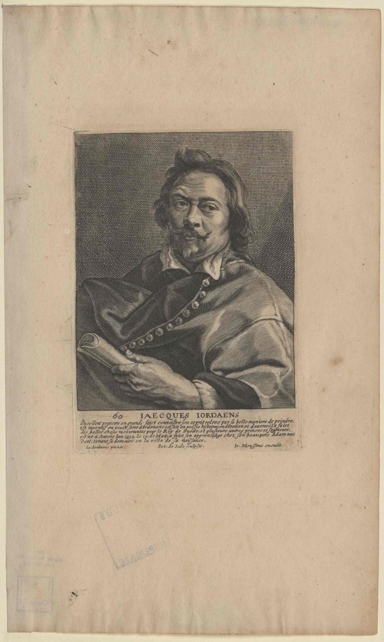 Jakob Jordaens (painettu) tekijältä Artist Unknown
