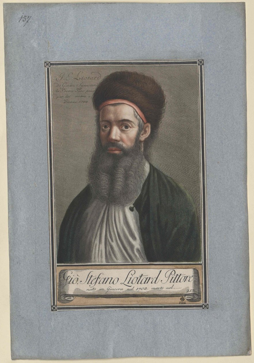 Jean Etienne Liotard (painettu) tekijältä Artist Unknown