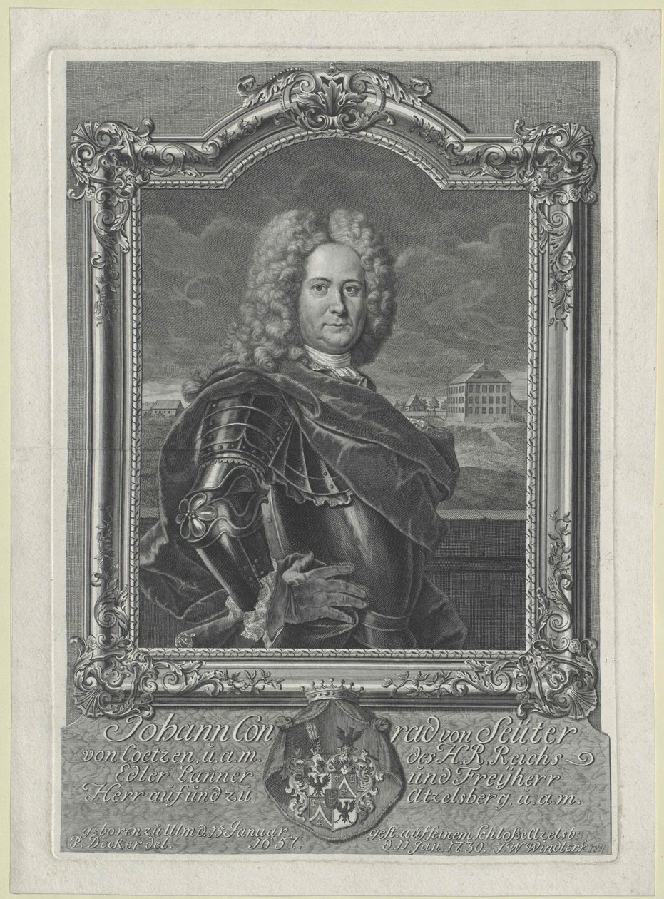 Johann Konrad vapaaherra Seutter-Loetzen tekijältä Artist Unknown