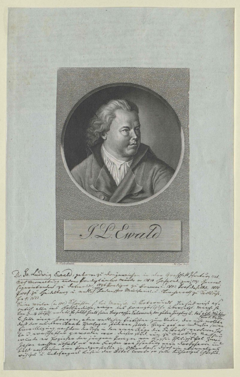 Johann Ludwig Ewald (painettu) tekijältä Artist Unknown