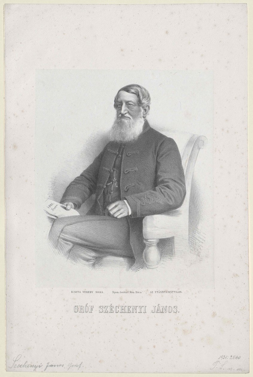 Johann Nepomuk kreivi Szechenyi Sarvar-Felsoevidekin Szechenyi tekijältä Artist Unknown