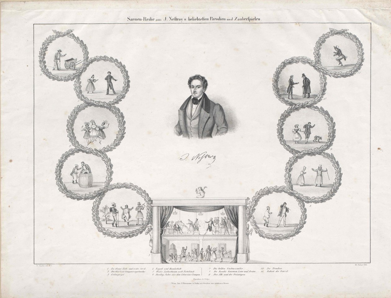 Johann Nestroy (tulosta) tekijältä Artist Unknown