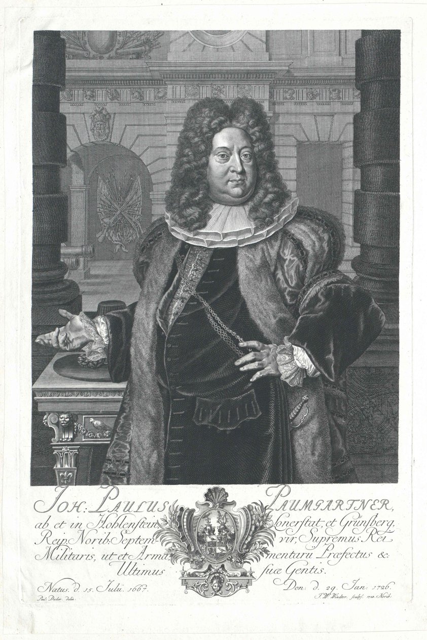 Johann Paul von Paumgartner von Holenstein ja Lonnerstadt tekijältä Artist Unknown