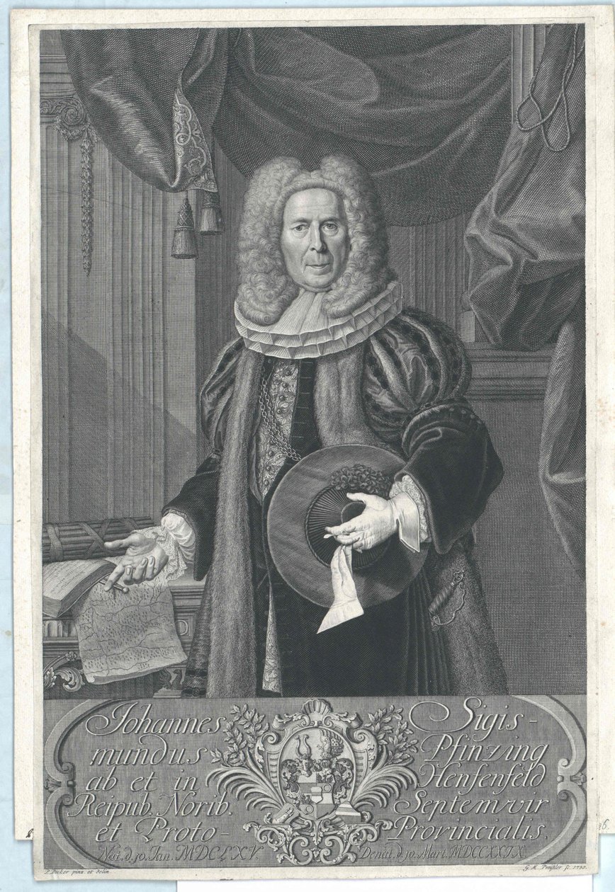 Johann Sigismund Pfinzing Henfenfeldistä tekijältä Artist Unknown