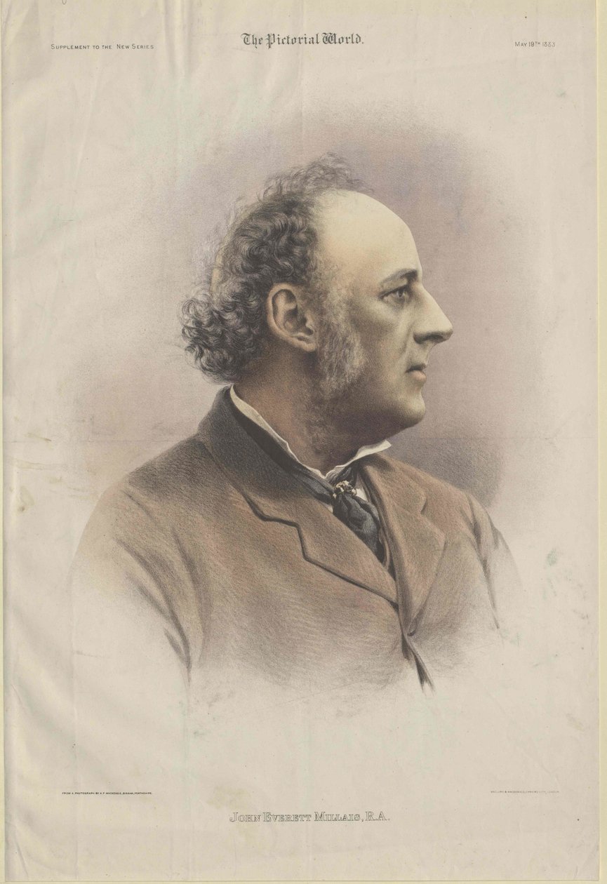 John Everett Millais (painettu) tekijältä Artist Unknown