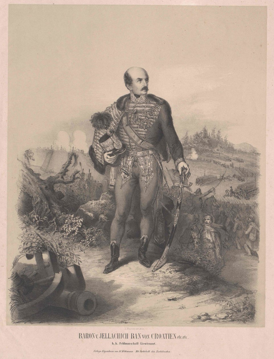 Joseph kreivi Jellacic de Buzim tekijältä Artist Unknown