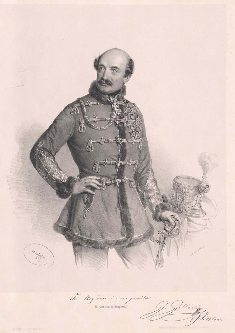 Joseph kreivi Jellacic de Buzim tekijältä Artist Unknown