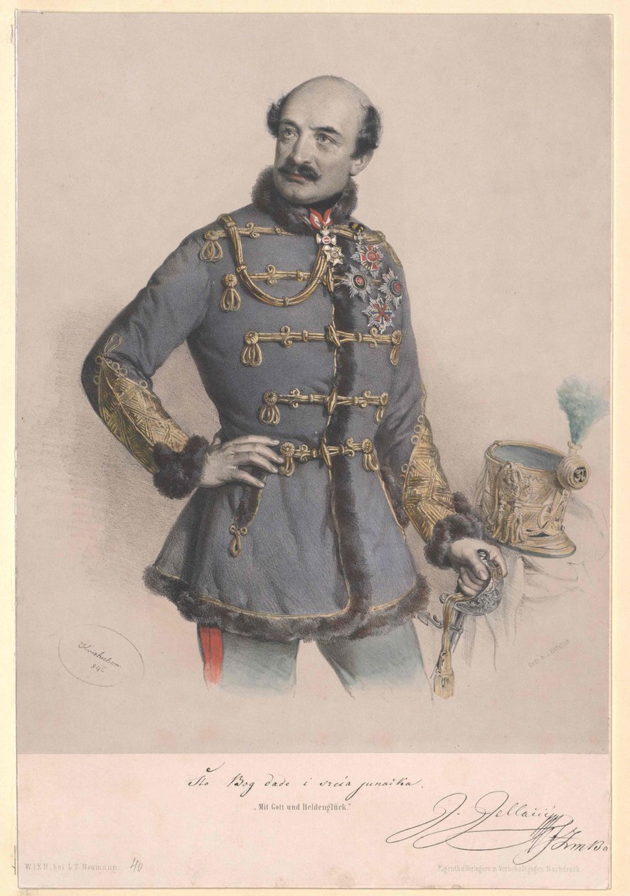 Joseph kreivi Jellacic de Buzim tekijältä Artist Unknown