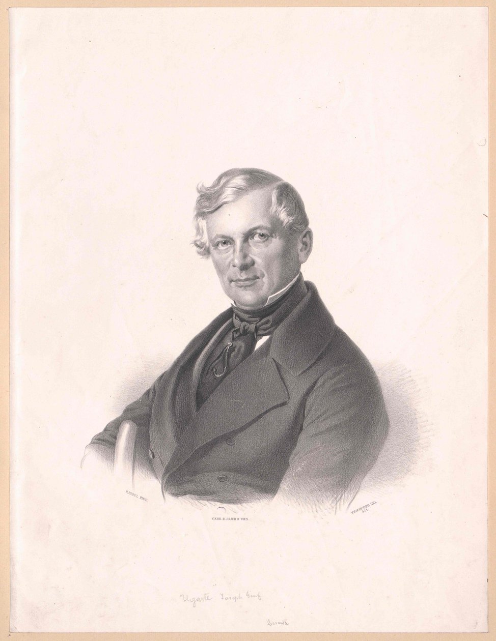 Joseph count Ugarte (tulosta) tekijältä Artist Unknown