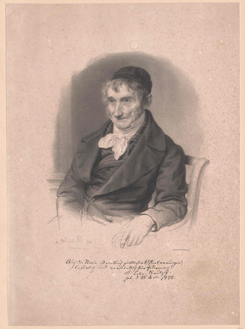 Karl Lebrecht Krutzsch (tulosta) tekijältä Artist Unknown