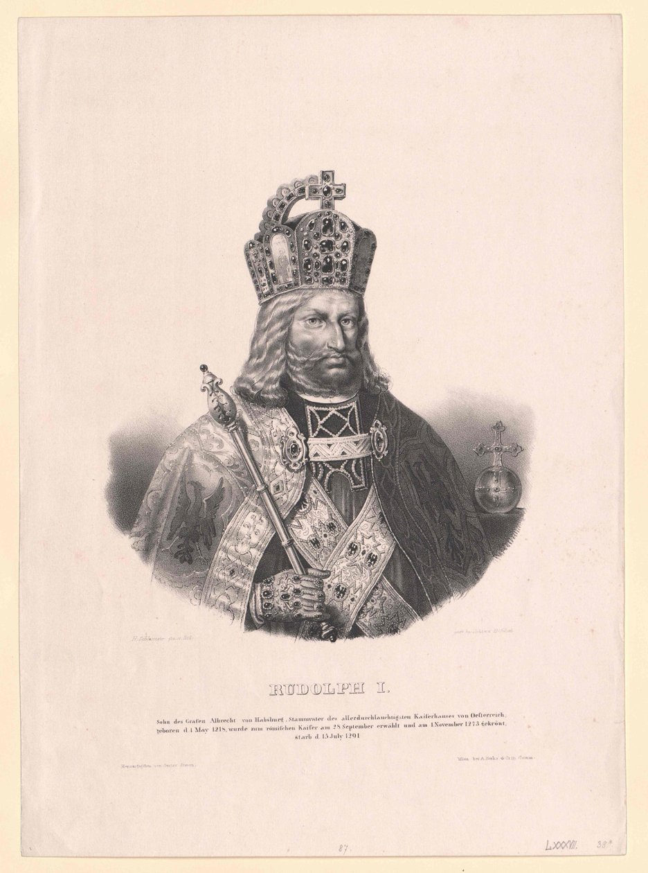 Habsburgin kuningas Rudolf I tekijältä Artist Unknown