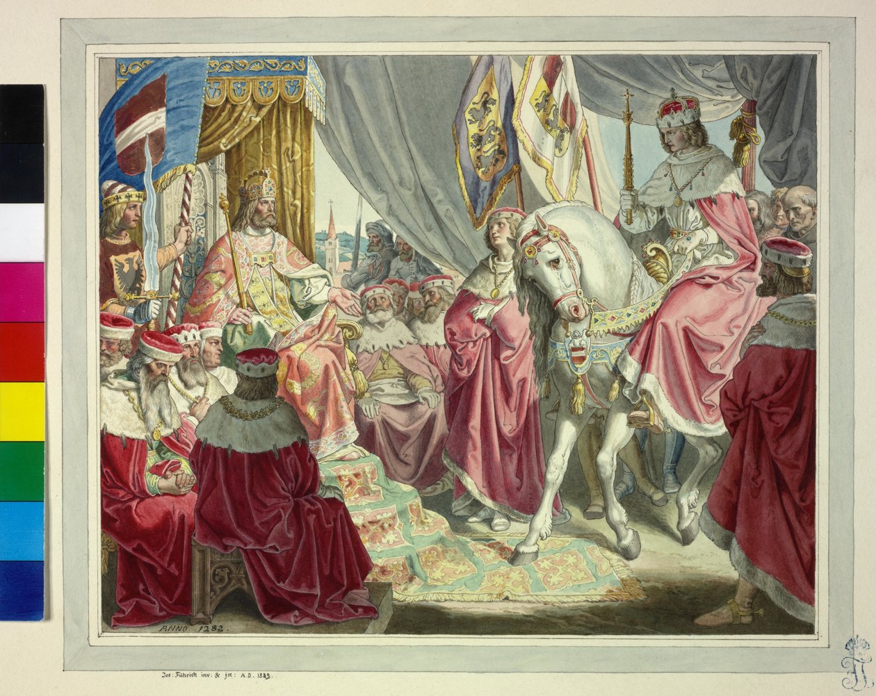 Habsburgin kuningas Rudolf I tekijältä Artist Unknown