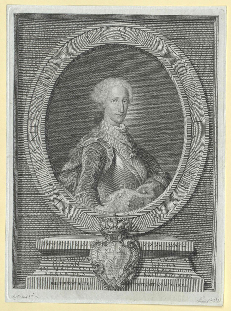 Sisilian kuningas Ferdinand I tekijältä Artist Unknown