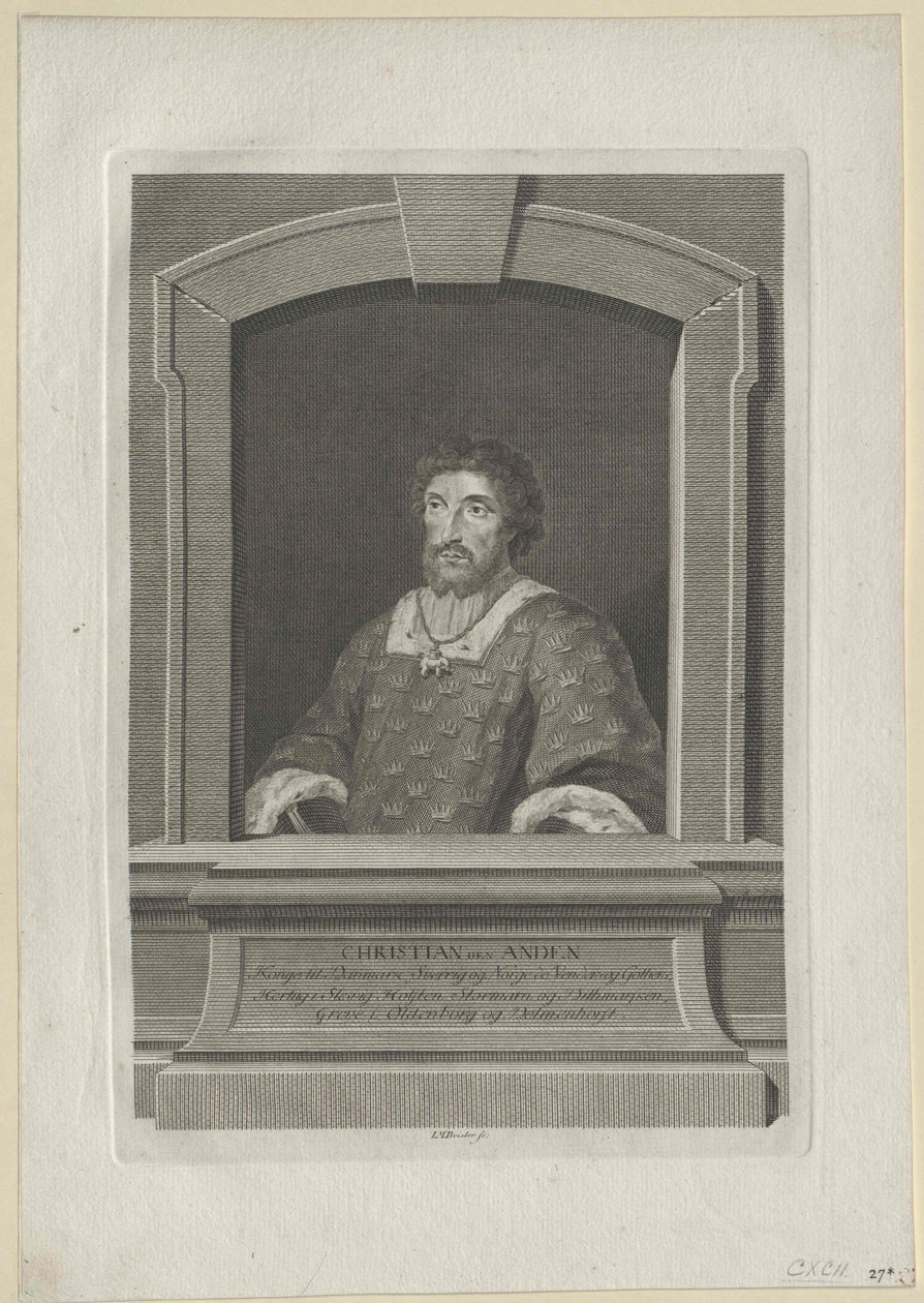 Tanskan kuningas Christian II tekijältä Artist Unknown