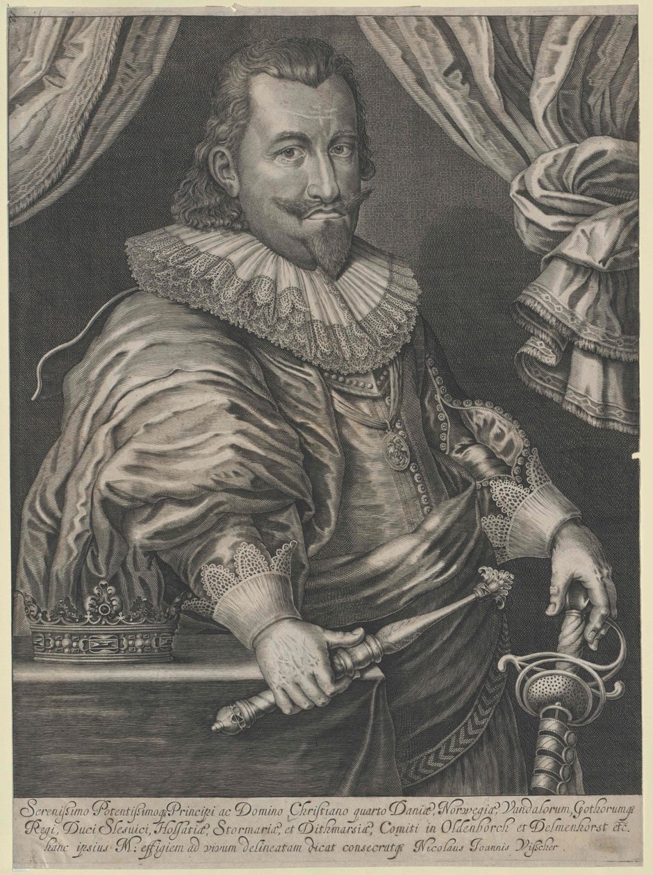 Tanskan kuningas Christian IV tekijältä Artist Unknown