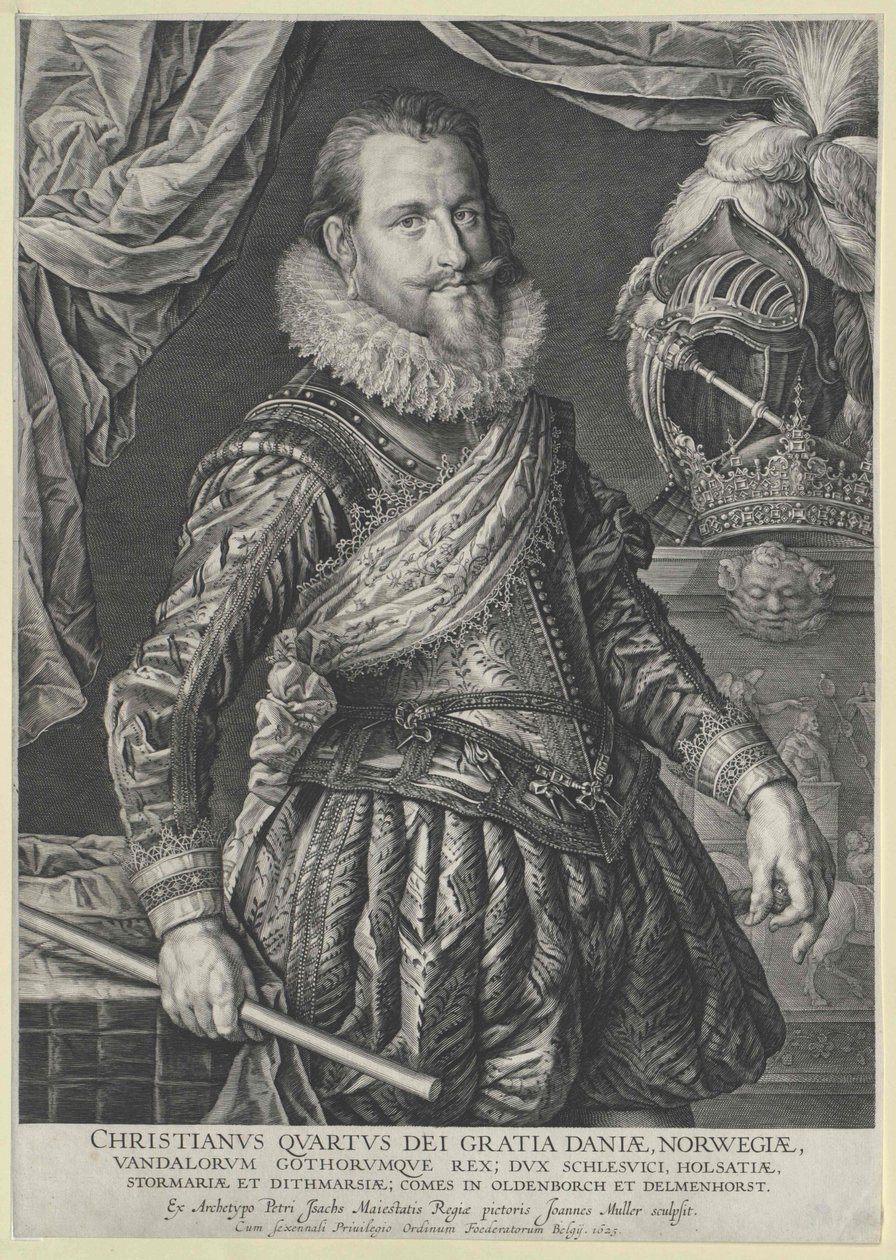 Tanskan kuningas Christian IV tekijältä Artist Unknown