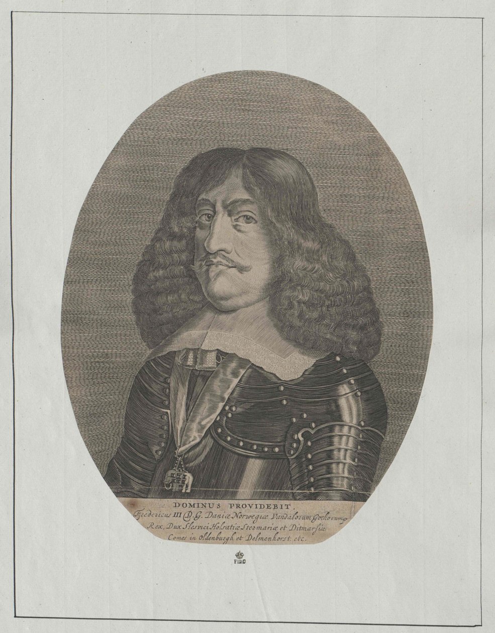 Tanskan kuningas Frederic III tekijältä Artist Unknown