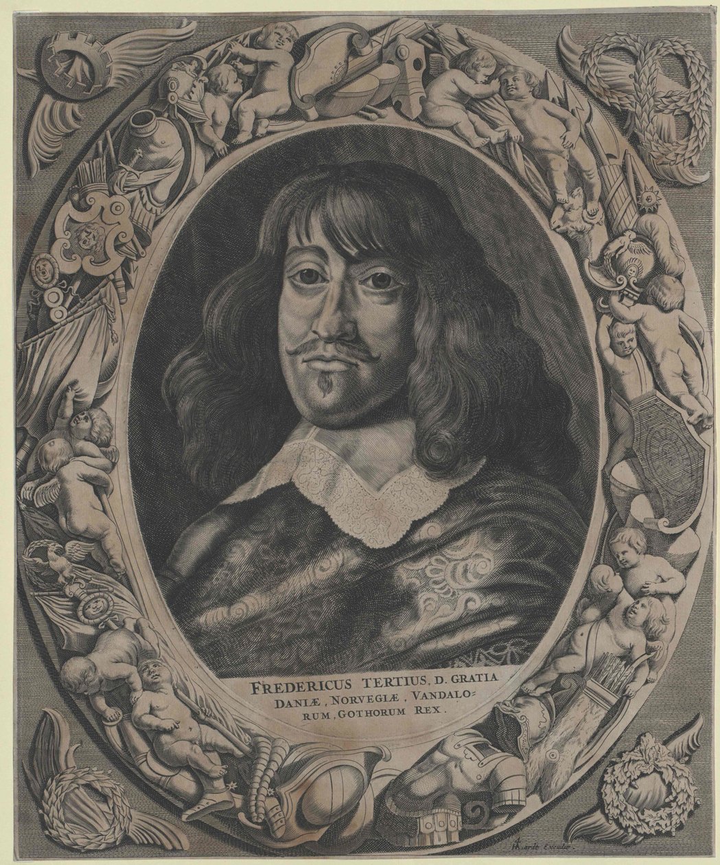 Tanskan kuningas Frederic III tekijältä Artist Unknown