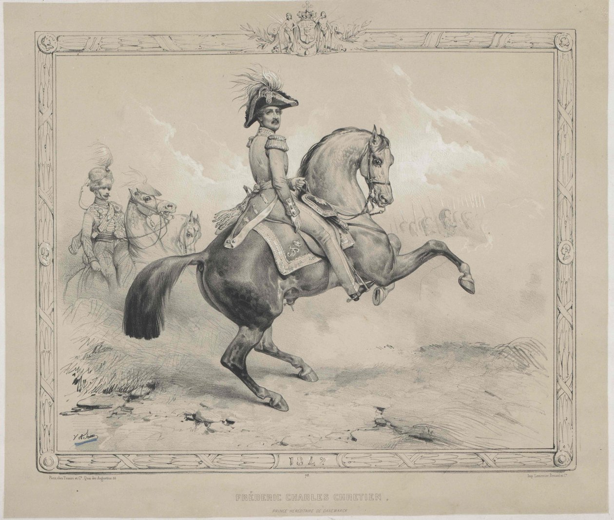 Tanskan kuningas Frederick VII tekijältä Artist Unknown