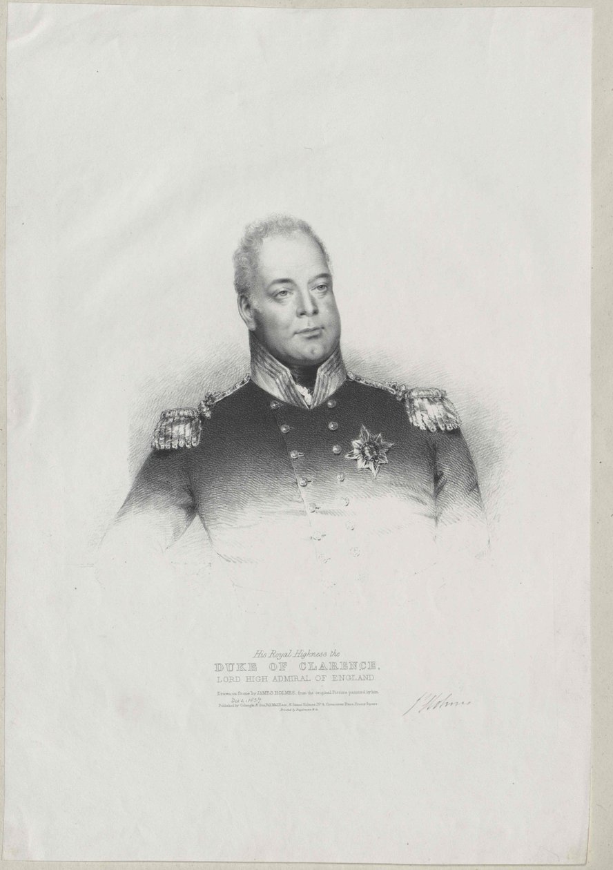 Englannin kuningas William IV tekijältä Artist Unknown