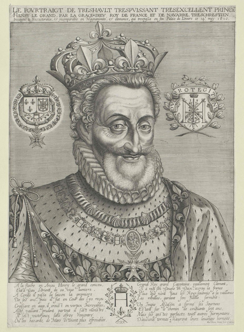 Ranskan kuningas Henrik IV tekijältä Artist Unknown