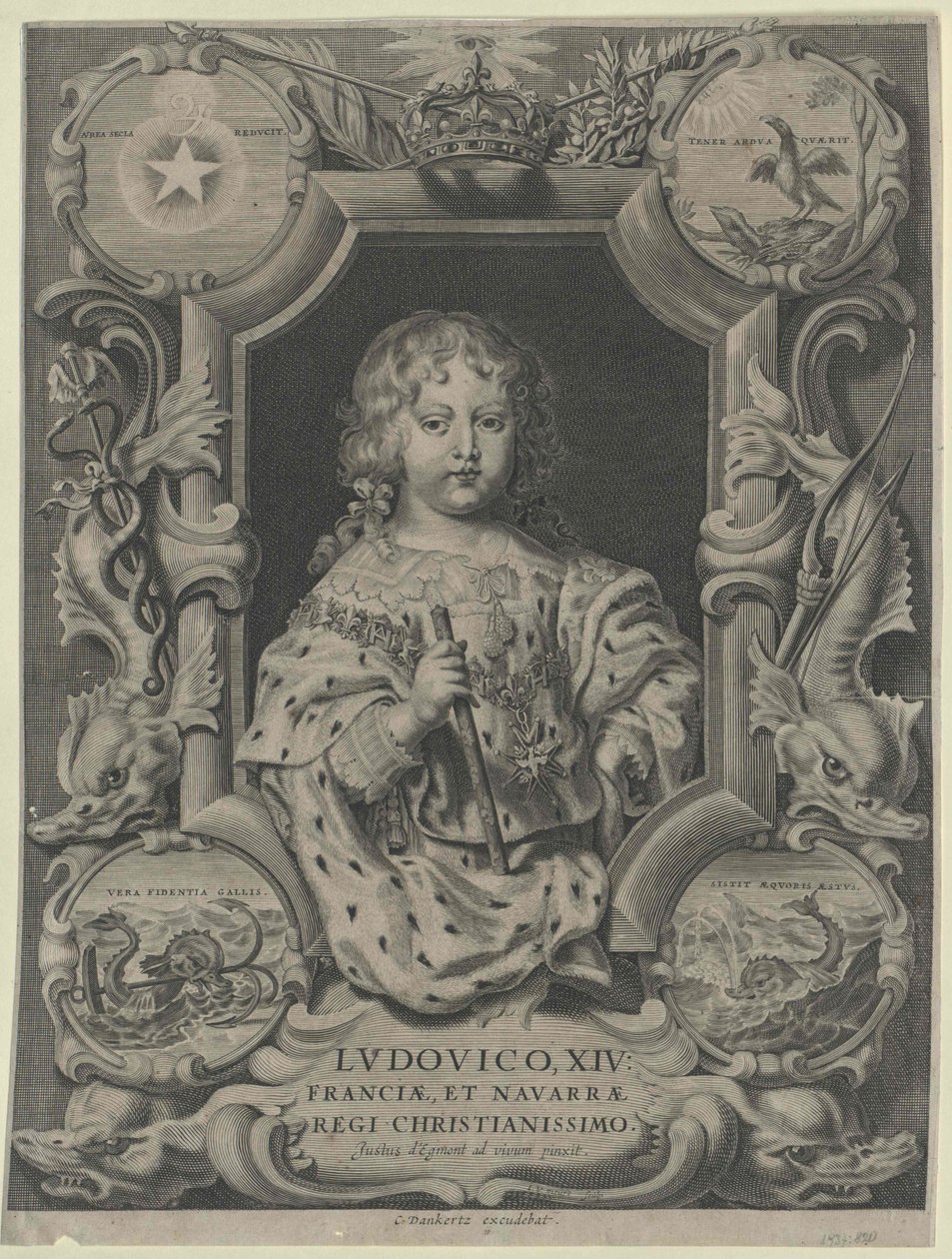 Ranskan kuningas Ludvig XIV tekijältä Artist Unknown