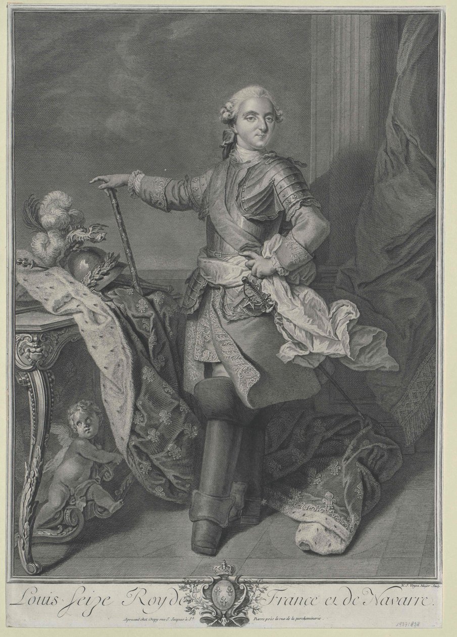 Ranskan kuningas Ludvig XVI tekijältä Artist Unknown