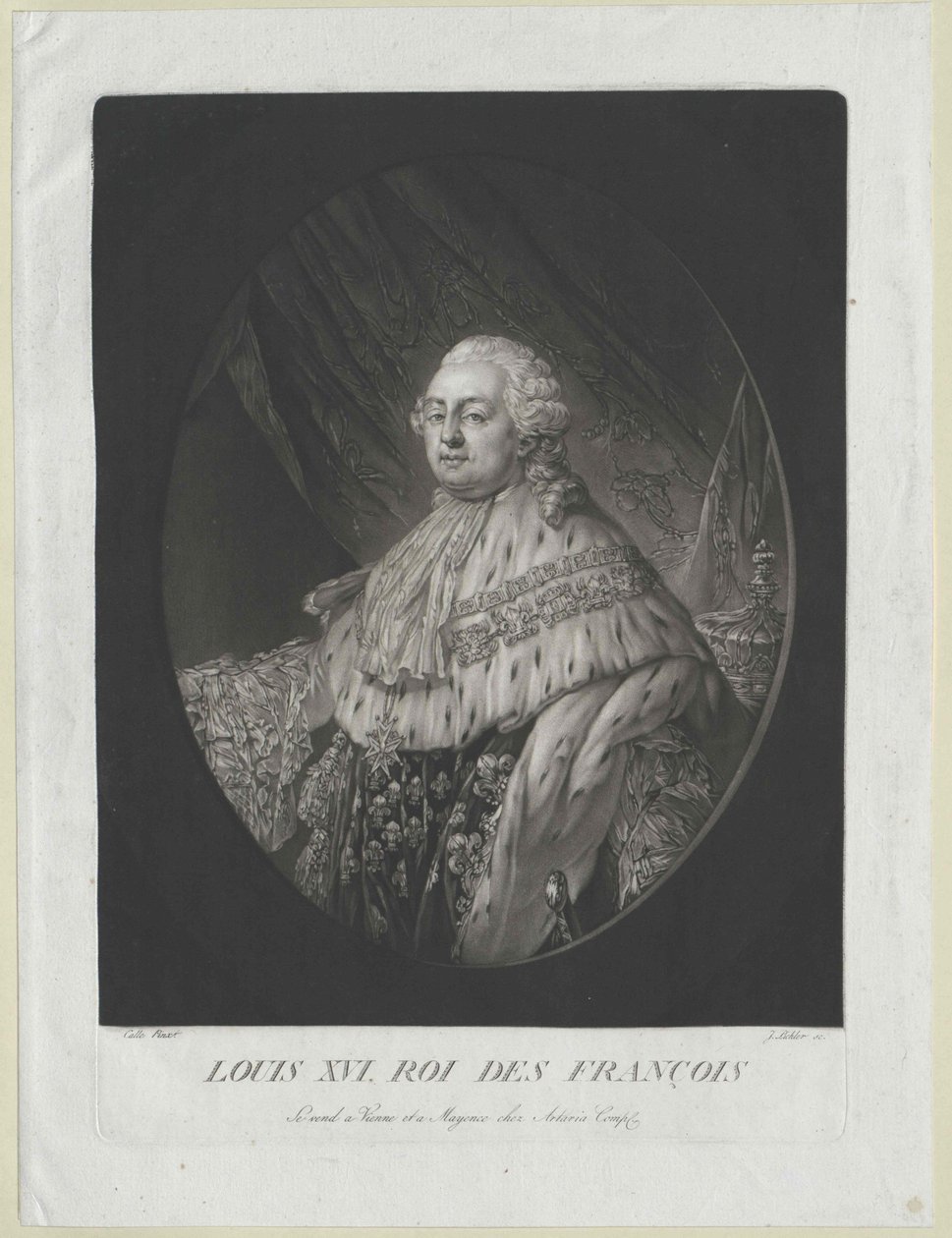 Ranskan kuningas Ludvig XVI tekijältä Artist Unknown