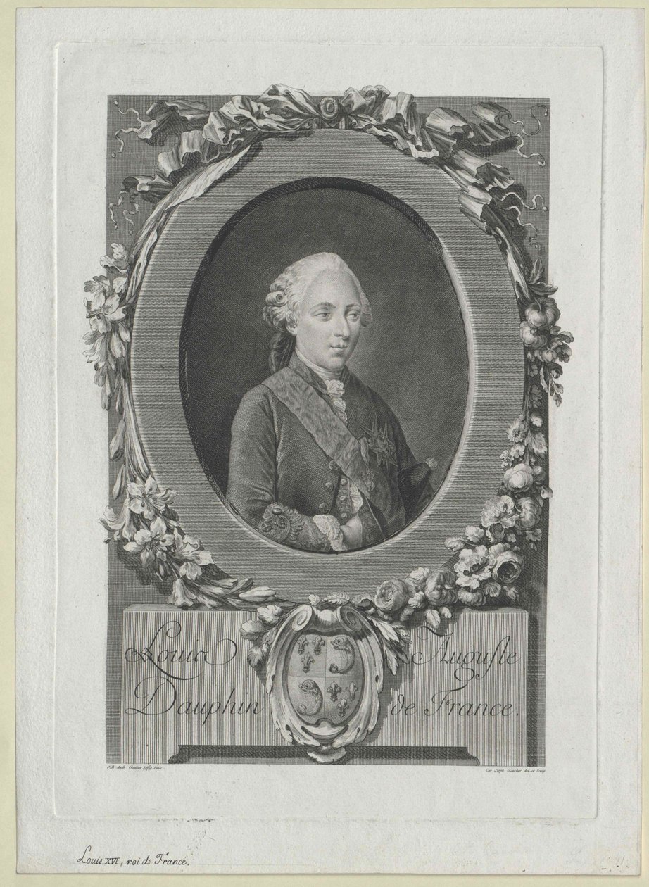 Ranskan kuningas Ludvig XVI tekijältä Artist Unknown